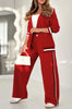 Women’s 2-Piece Suit Set – Blazer & High Waist Wide Leg Pants Office Outfit