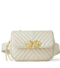 One-shoulder small square bag stitched crossbody bag