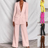 Women’s 2-Piece Blazer Suit Set – Long Sleeve Blazer & Pants