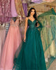 Dark Green Banquet Host Evening Dress