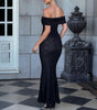 Women's See-through Hollow-out Tube Top Fishtail Dress