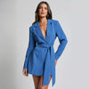 Women’s Lace-Up Slim Fit Long Sleeve Coat