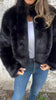 Women's Imitation Fur Turtleneck Zipper Jacket