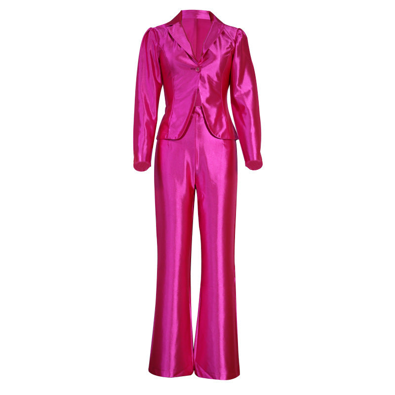 Women's Suit Wide Leg Pants Suit