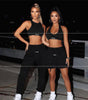 Fall Women's Low Cut Halter Top Drawstring Set