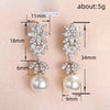 Wedding Dress Earrings Super Shiny Pearl