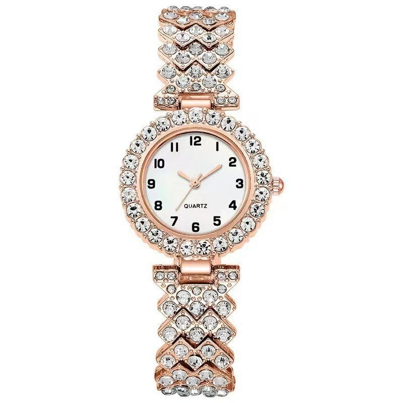 Fashion Jewelry Numbers Diamond Women's Watch Bracelet