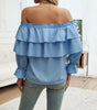 Off-shoulder Bishop Sleeves Top