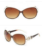 Round face slimming fashion sunglasses lady