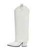 Pointed-Toe Denim Western Boots