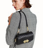 One-shoulder small square bag stitched crossbody bag