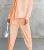 Women's Round Neck Loose And Irregular Long-sleeve Sweater Set