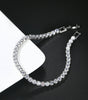 round single row full diamond gold tennis bracelet,