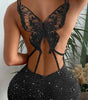 Women's Fashion Personality Hollow Out Butterfly Dress