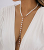 Retro Round Beads Chain Beaded Simple Tassel Long Necklace