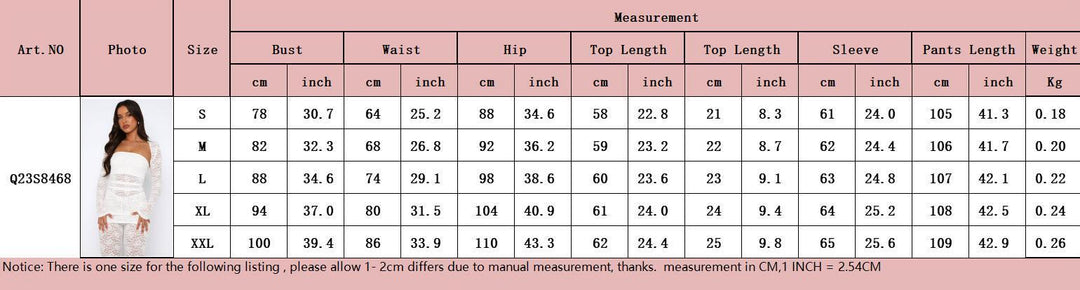 The Riviera Lace Three-Piece Set