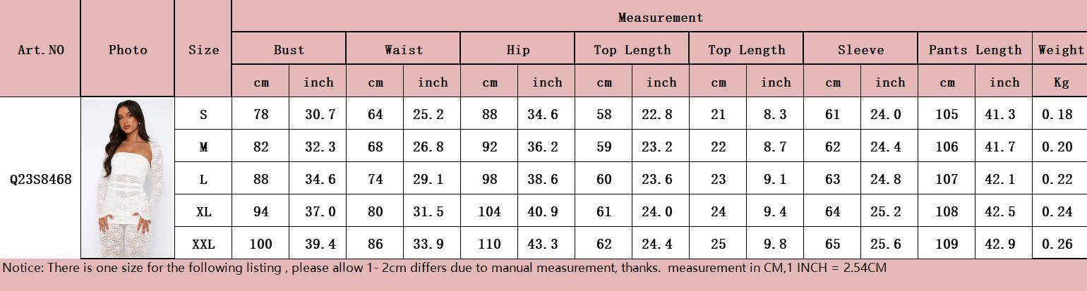 European And American Fashion Lace Tube Top Bootcut Pants Sexy Three-piece Suit