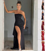 Strapless Pleated Maxi Dress - Summer Bridesmaid