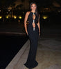 Elegant Hollow Women's Dress Sleeveless Slim Fishtail