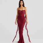 Solid Color Backless Slim Fit Sling Dress Women