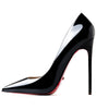 12cm high heels pointed toe stiletto shoes