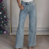 Women's High-end High Waist Straight Personalized Hot Girl High Street Trousers