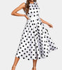 Women's Sleeveless Polka Dot Dots Dress