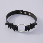 Gothic Punk Vampir Herz Flügel Halskette Halsband