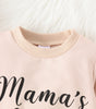 Parent-child Clothes Suit Clothes Girls' Sweater Top Leopard Print Bell-bottom Pants