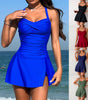 Summer Split Swimsuit Female Skirt Style Plus Size Swimsuit