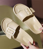 Non-Slip Buckle Slippers