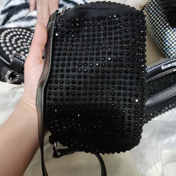 Stylish Shiny Rhinestone Crossbody Bag