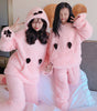 Parent-child Plush Pajamas Gloves Brown Bear Cartoon Cute