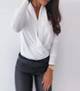 Deep V-neck shirt