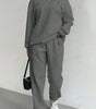 Women's Jacquard Sweater & Trousers Set