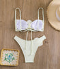 Tube Top 3D Flower Bra Briefs