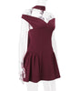 Women's Autumn New Backless Solid Color Slim Dress