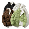 Couples Winter Plush Coat – Thick Warm Jacket with Pockets for Men & Women