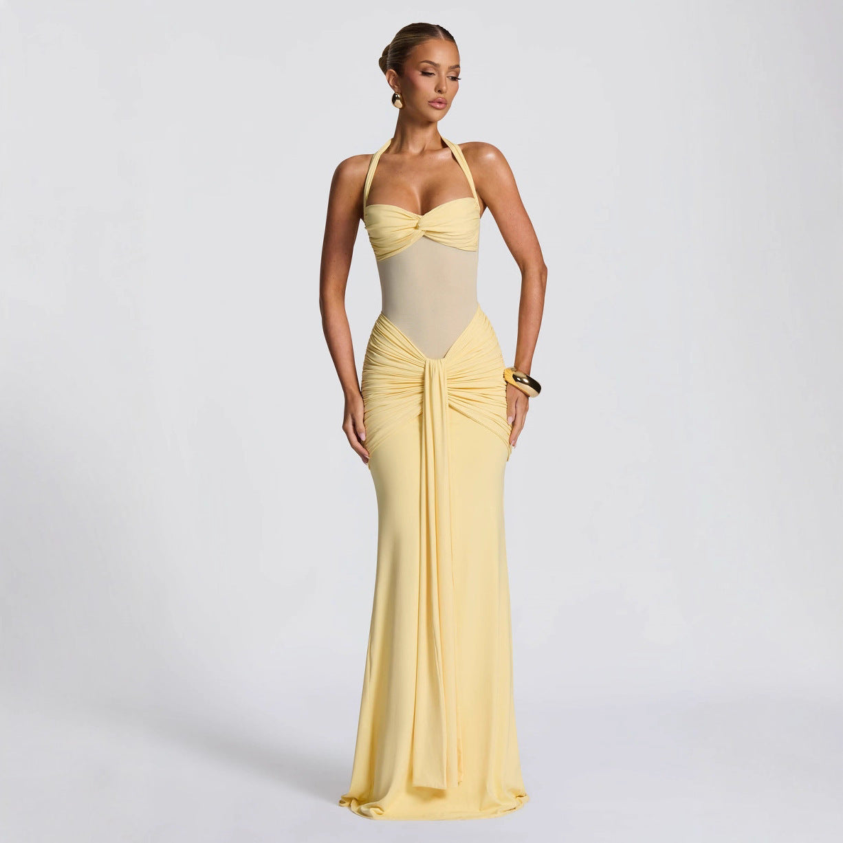Women's Ribbon Slim-fit Sheath Dress