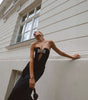 Off-shoulder Backless Super Deep V Bandeau Slim-fit Party Dress