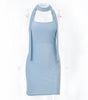 Sexy Backless Ribbon Backless Shiny Lady Dress