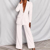 Women’s 2-Piece Blazer Suit Set – Long Sleeve Blazer & Pants