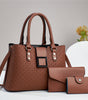 Three-Piece Textured Women's Crossbody Bag Set