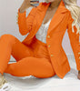 Women's Solid Color Temperament Commute Casual Suit
