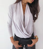 Deep V-neck shirt