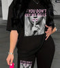 Women's Printed T-Shirt & Shorts Set
