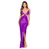 Summer Women's Clothing Split Backless Hollow Dress