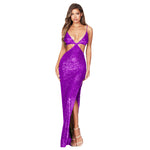 Summer Women's Clothing Split Backless Hollow Dress