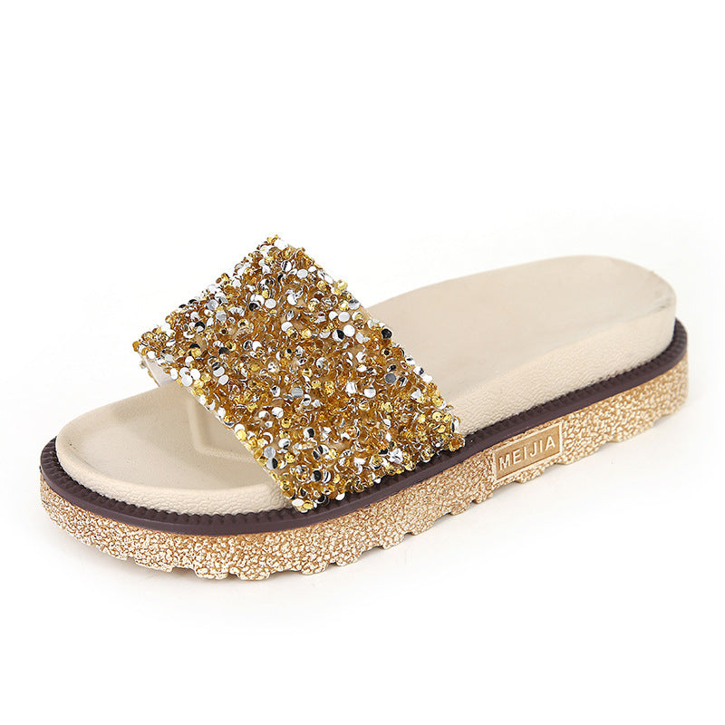 Rhinestone slippers