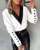 Fashion V-Neck Long Sleeve Blouse